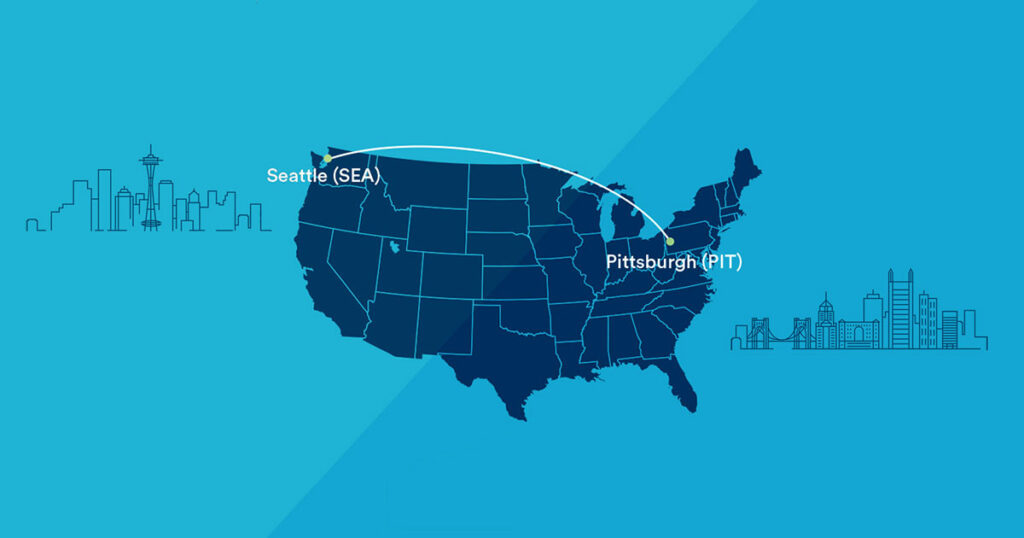 New service between Pittsburgh and Seattle